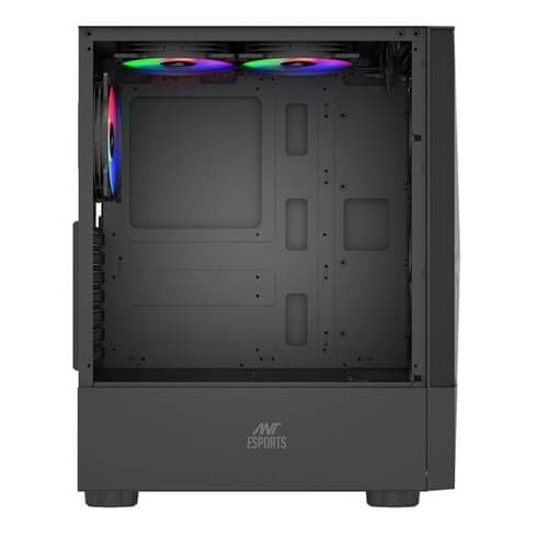 Ant Esports ICE-100 Auto RGB (ATX) Mid Tower Cabinet (Black)