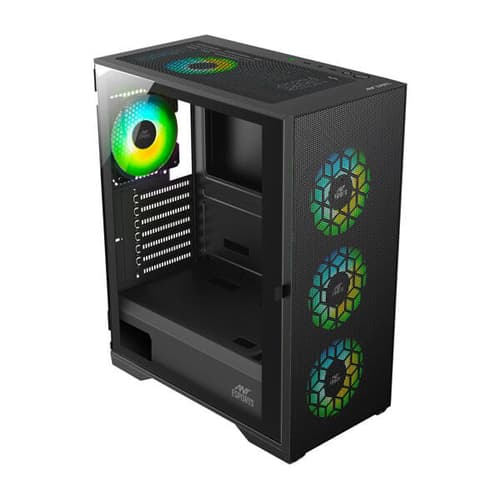 Ant Esports ICE-110 Auto RGB (E-ATX) Mid Tower Cabinet (Black)