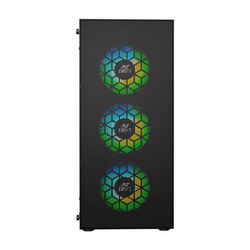 Ant Esports ICE-110 Auto RGB (E-ATX) Mid Tower Cabinet (Black)