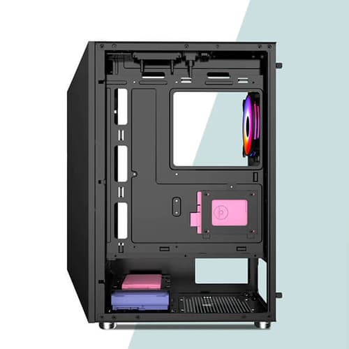Ant Esports ICE-150TG Mesh (ATX) Mid Tower Cabinet (Black)