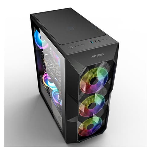 Ant Esports ICE-300 Mesh ARGB (ATX) Cabinet (Black)