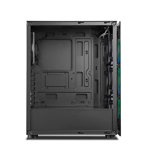 Ant Esports ICE-311GT RGB (ATX) Mid Tower Cabinet (Black)