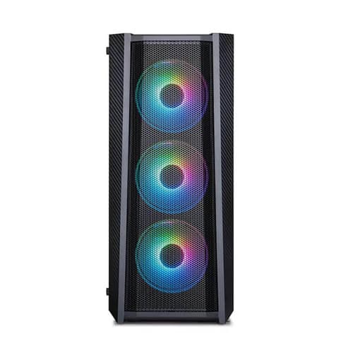 Ant Esports ICE-311MT Auto RGB (ATX) Mid Tower Cabinet (Black)