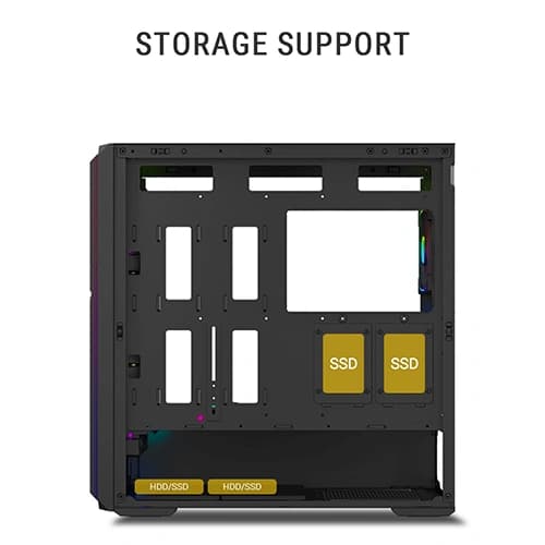 Ant Esports MeshX360 ARGB E-ATX Mid Tower Case