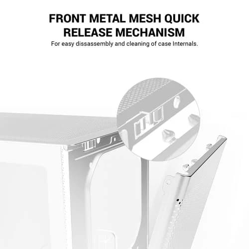 Ant Esports X2 LCD White ARGB ATX Mid Tower Case