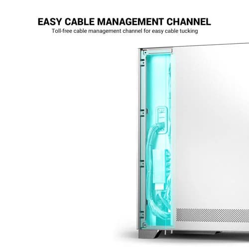 Ant Esports X2 LCD White ARGB ATX Mid Tower Case