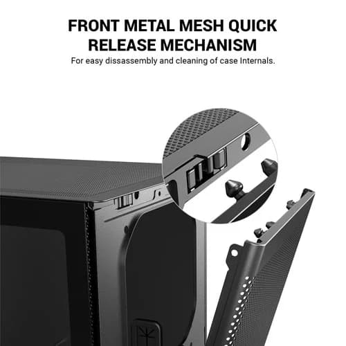 Ant Esports X2 LCD ARGB ATX Mid Tower Cabinet