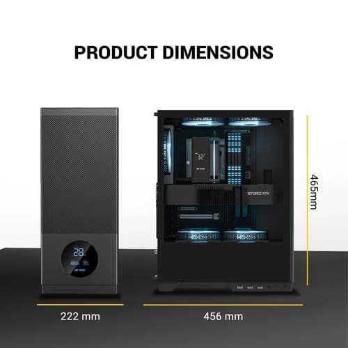 Ant Esports X2 LCD ARGB ATX Mid Tower Cabinet