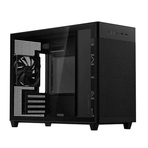 Asus Prime AP201 (M-ATX) Mini Tower Cabinet with Tempered Glass Side Panel (Black)