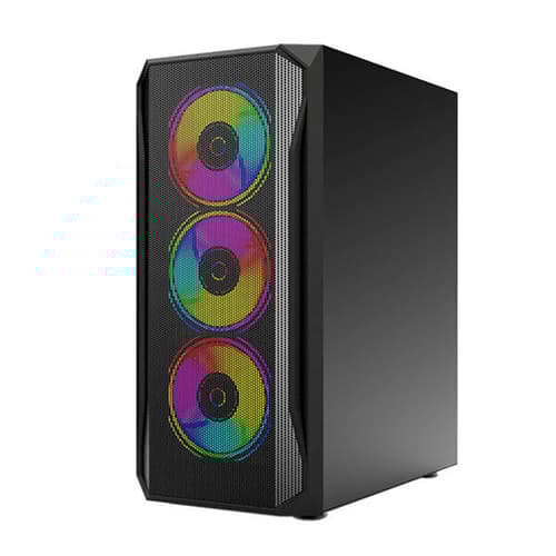 Circle Elegantor X1 RGB (ATX) Mid Tower Cabinet (Black)