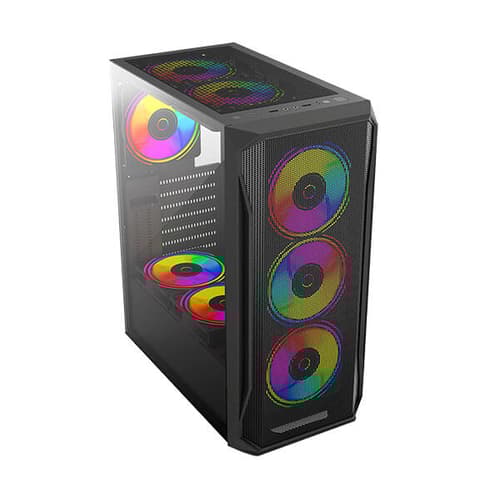 Circle Elegantor X1 RGB (ATX) Mid Tower Cabinet (Black)