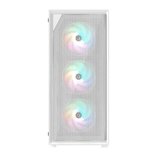 Circle Furious 240 Mesh ARGB (ATX) Mid Tower Gaming Cabinet (White)