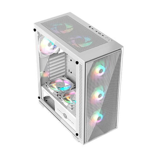 Circle Furious 240 Mesh ARGB (ATX) Mid Tower Gaming Cabinet (White)