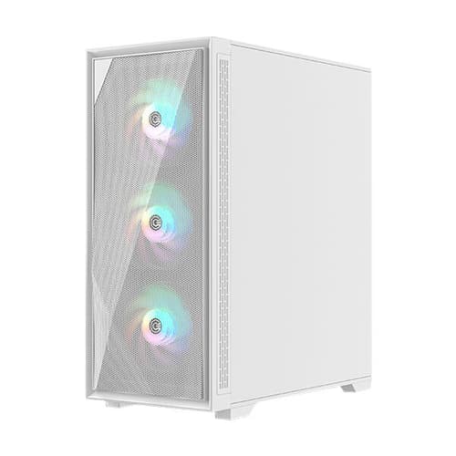Circle Furious 240 Mesh ARGB (ATX) Mid Tower Gaming Cabinet (White)