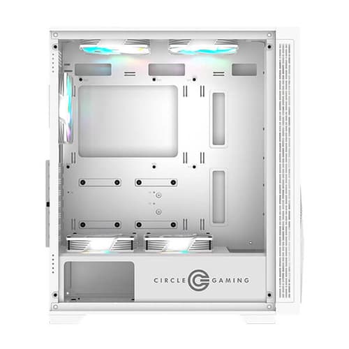 Circle Furious 240 Mesh ARGB (ATX) Mid Tower Gaming Cabinet (White)