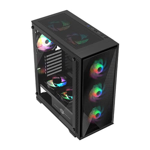 Circle Furious 240 Mesh ARGB (ATX) Mid Tower Gaming Cabinet (Black)