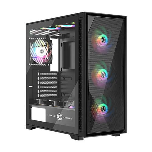 Circle Furious 360 Mesh ARGB E-ATX Mid Tower Gaming Case