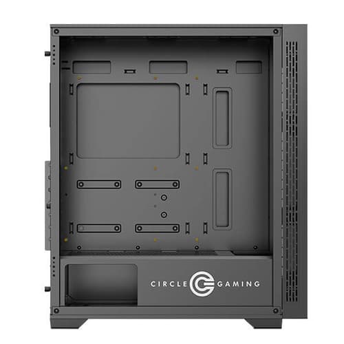 Circle Furious 240 Glass ARGB (ATX) Mid Tower Gaming Cabinet (Black)