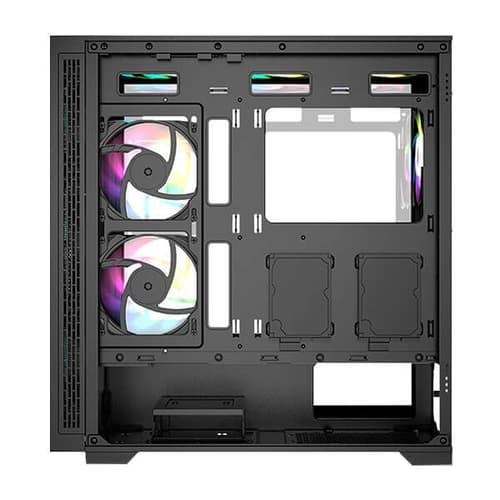 Circle Furious 360 Glass ARGB (E-ATX) Mid Tower Gaming Cabinet (Black)