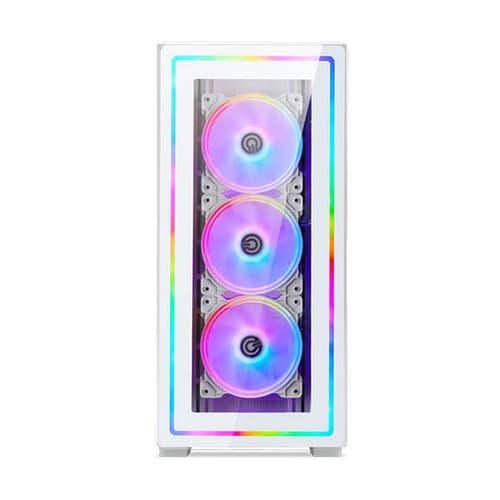 Circle Infernova ZX ARGB (E-ATX) Mid Tower Cabinet (White)