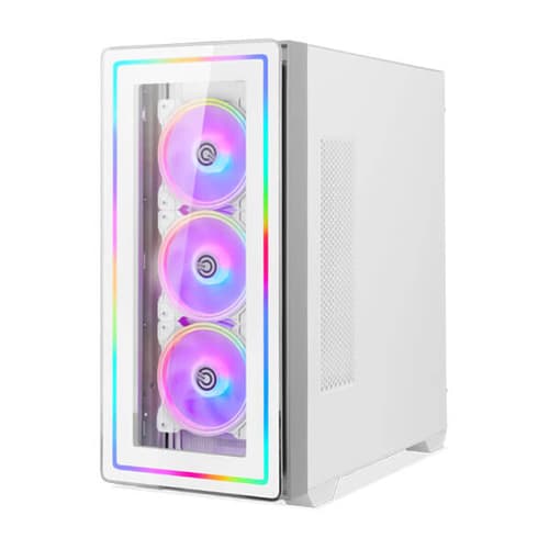 Circle Infernova ZX ARGB (E-ATX) Mid Tower Cabinet (White)