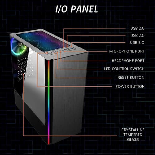 Coconut X5 (ATX) Mid Tower Cabinet (Black)