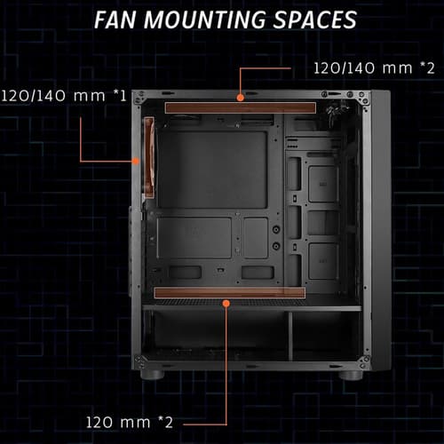 Coconut X5 (ATX) Mid Tower Cabinet (Black)