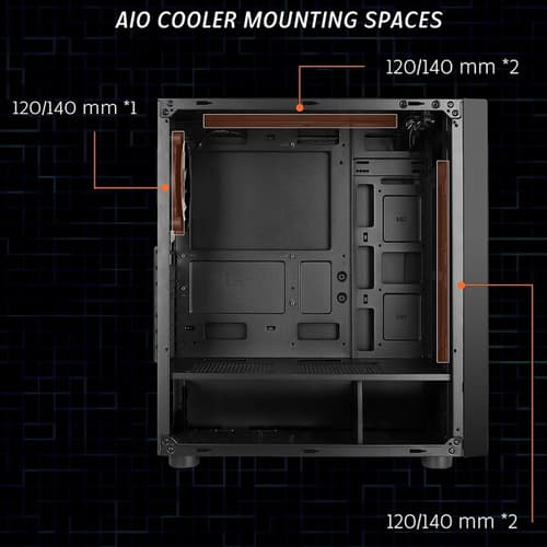 Coconut X5 (ATX) Mid Tower Cabinet (Black)