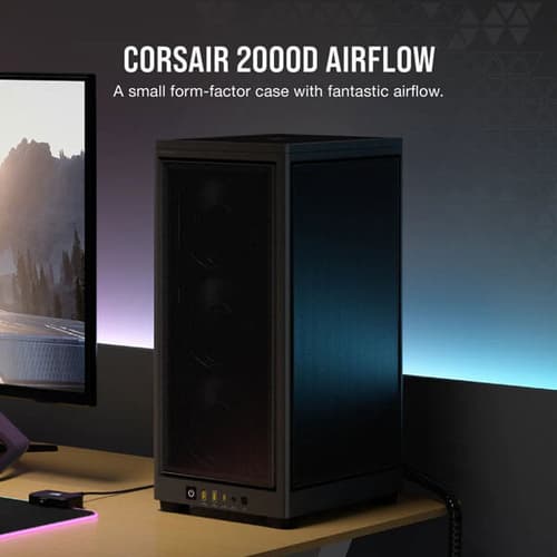 Corsair 2000D Airflow (M-ITX) Mini Tower Cabinet (Black)