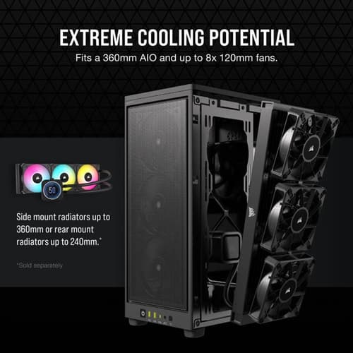 Corsair 2000D Airflow (M-ITX) Mini Tower Cabinet (Black)