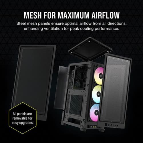 Corsair 2000D RGB Airflow (M-ITX) Mini Tower Cabinet (Black)