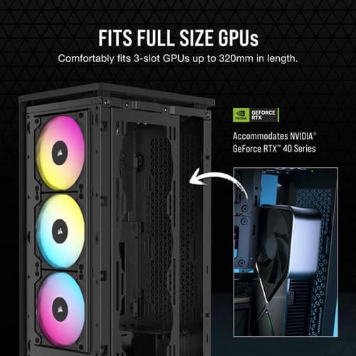 Corsair 2000D RGB Airflow (M-ITX) Mini Tower Cabinet (Black)