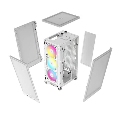 Corsair 2000D RGB Airflow (M-ITX) Mini Tower Cabinet (White)