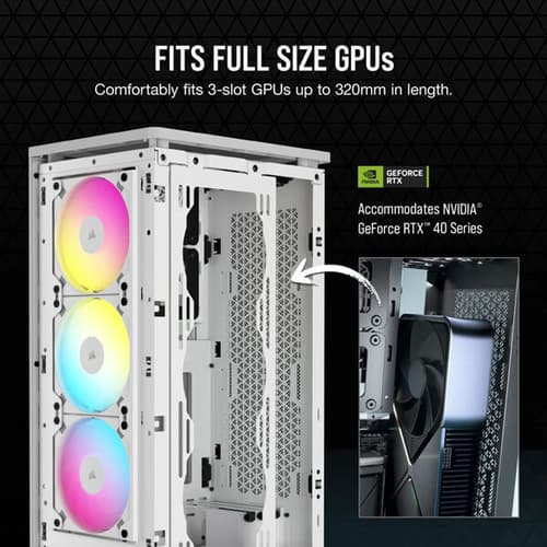 Corsair 2000D RGB Airflow (M-ITX) Mini Tower Cabinet (White)