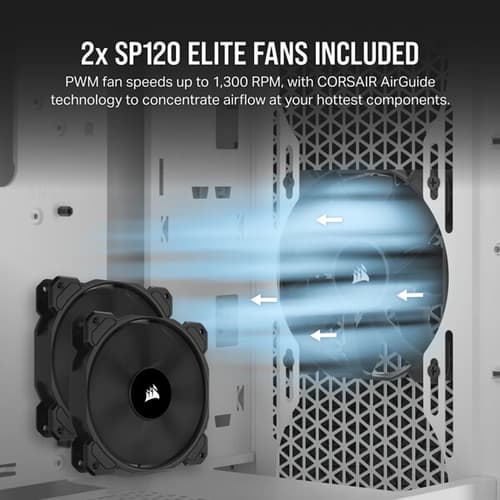 Corsair 3000D Airflow Mid-Tower (ATX) Cabinet (White)