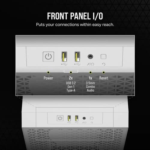 Corsair 3000D Airflow Mid-Tower (ATX) Cabinet (White)