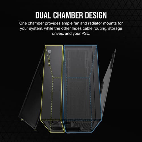 Corsair 6500D Airflow (E-ATX) Mid Tower Cabinet (Black)