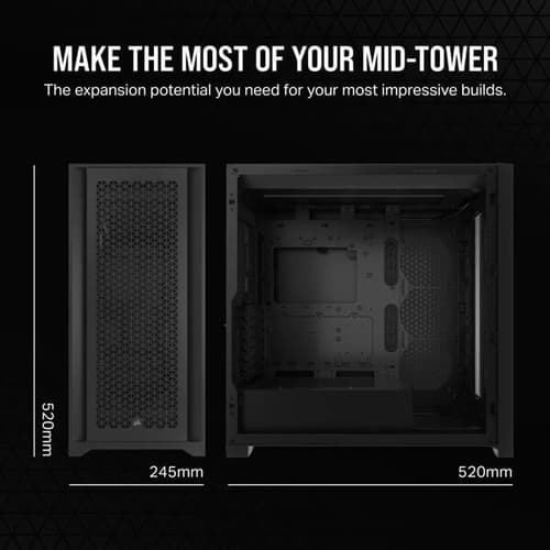 Corsair 5000D Core Airflow (ATX) Mid Tower Cabinet (Black)