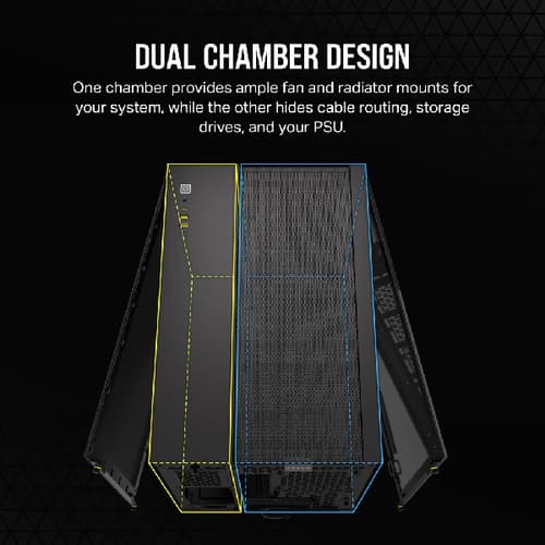 Corsair 2500D Airflow (M-ATX) Mini Tower Cabinet (Black)