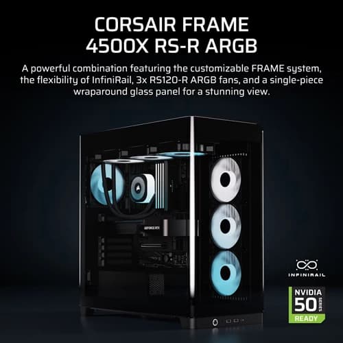Corsair Frame 4500X RS-R ARGB Panoramic Glass E-ATX Mid Tower Case