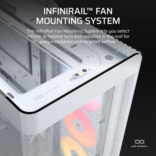 Corsair Frame 4500X RS-R ARGB Panoramic Glass White E-ATX Mid Tower Case