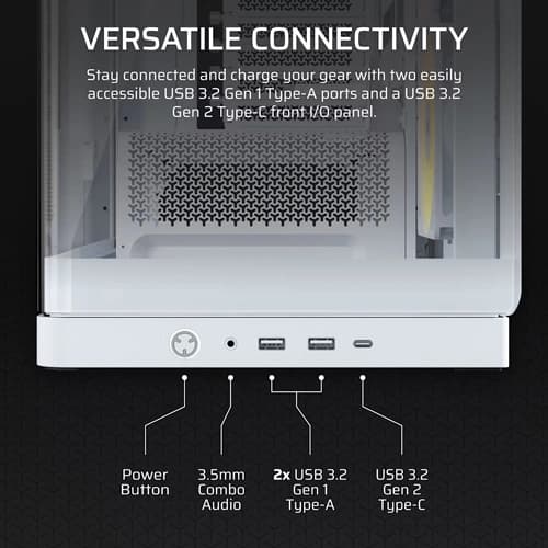 Corsair Frame 4500X RS-R ARGB Panoramic Glass White E-ATX Mid Tower Case