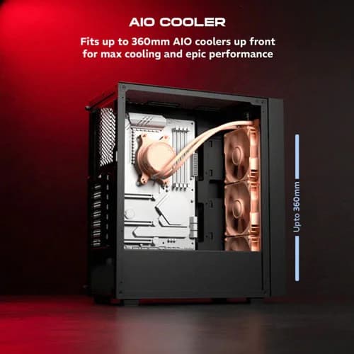 Dawg V 350 White M-ATX Mid Tower Case