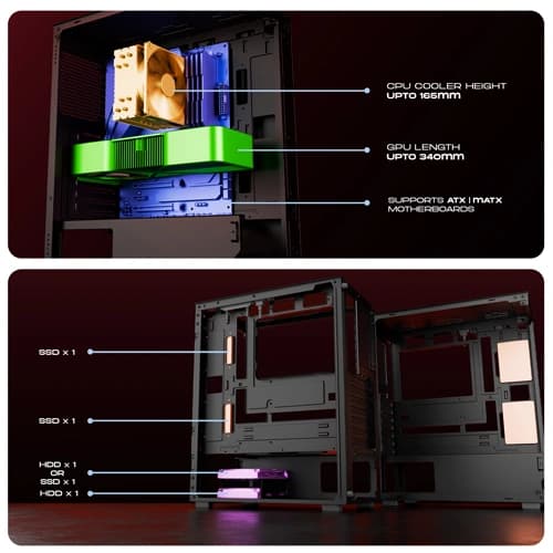 Dawg X 430 ARGB ATX Mid Tower Case