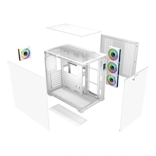 Dawg X 617 ARGB White ATX Mid Tower Case