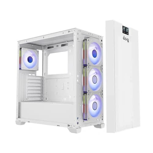 Dawg X 678 ARGB White ATX Mid Tower Case