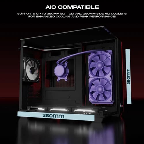 Dawg Y 740 ARGB M-ATX Cube PC Case