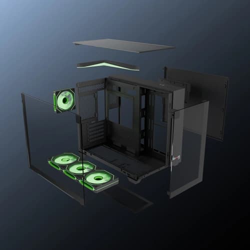 Dawg Y 740 ARGB M-ATX Cube PC Case