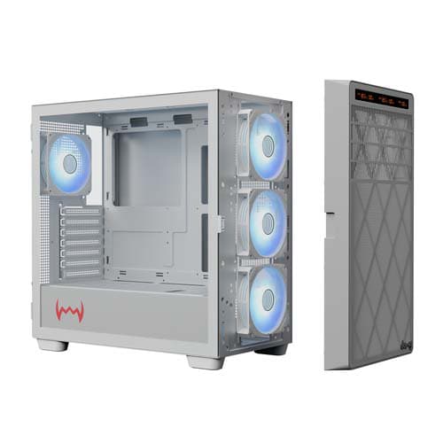 Dawg Y 804 White ARGB ATX Mid Tower Case