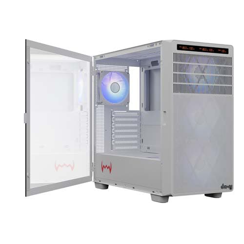 Dawg Y 804 White ARGB ATX Mid Tower Case